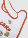 Two-pack white cotton blend bibs with velcro and prints_2