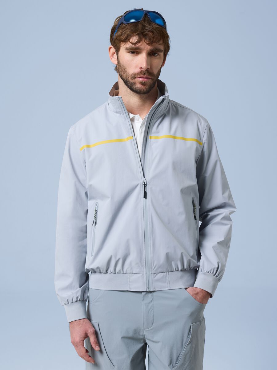 Giubbotto antivento grigio con zip ALTAVIA SAILING_0