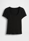 Black short sleeve stretch t-shirt_3