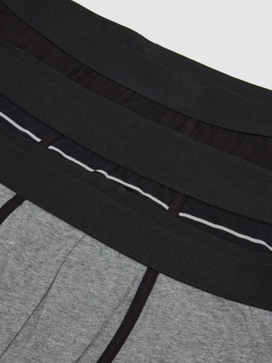 Tripack boxer midi in cotone organico elasticizzato multicolor regular fit_5