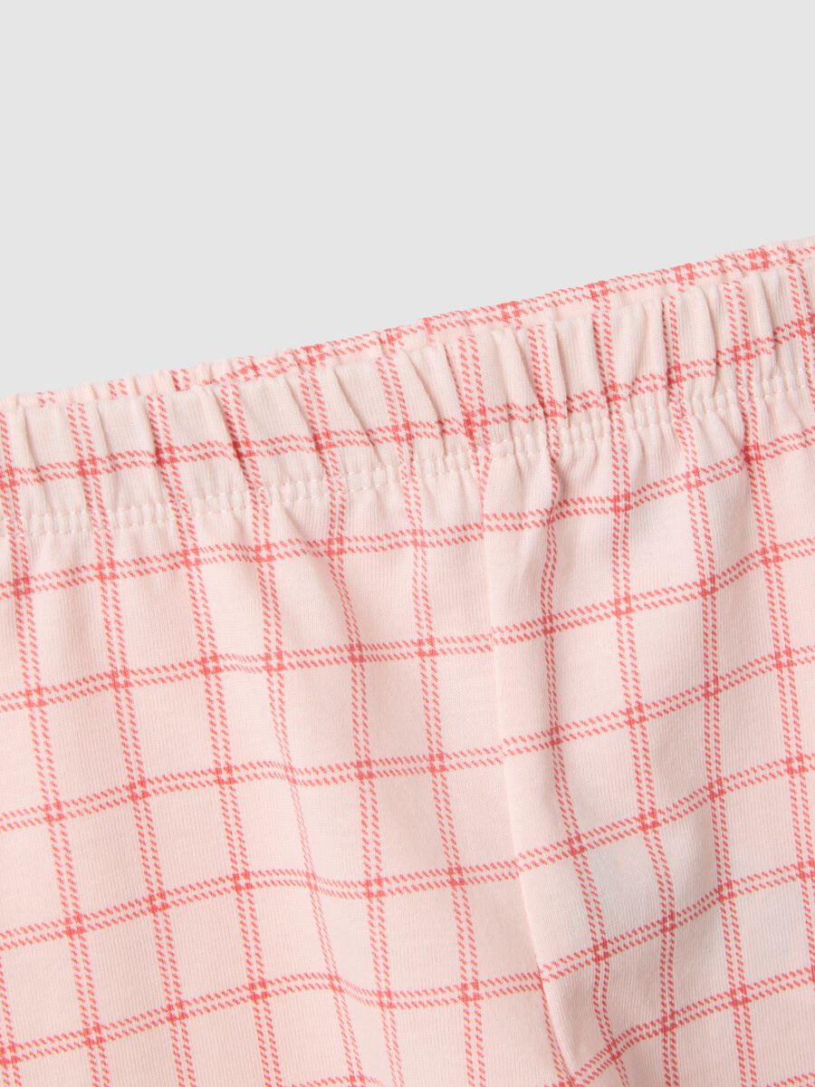 Baby girls&rsquo; pink pure cotton pyjamas with teddy bear print, regular fit_3