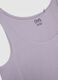 Purple Stretch Cotton Regular Fit Vest_5