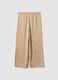 Beige wide-leg trousers with regular waist_5