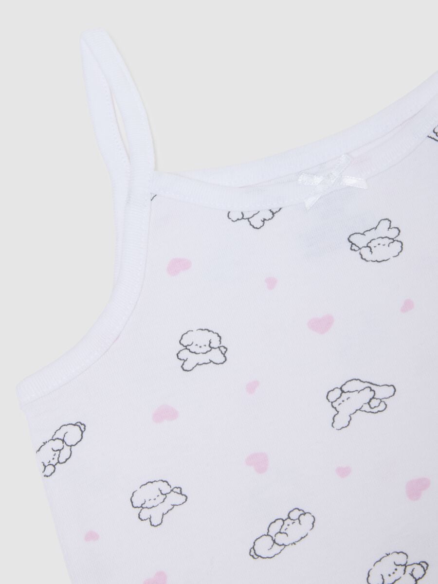 Multipack colourful pure cotton vests for girls, regular fit_2