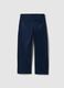 Blue stretch cotton chino trousers for kids regular fit_1