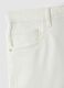 White stretch cotton slim fit jeans with five pockets_5