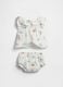 Multicoloured pure cotton baby girl set with Winnie-the-Pooh_2