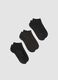 3-pack of black organic cotton ankle socks_0