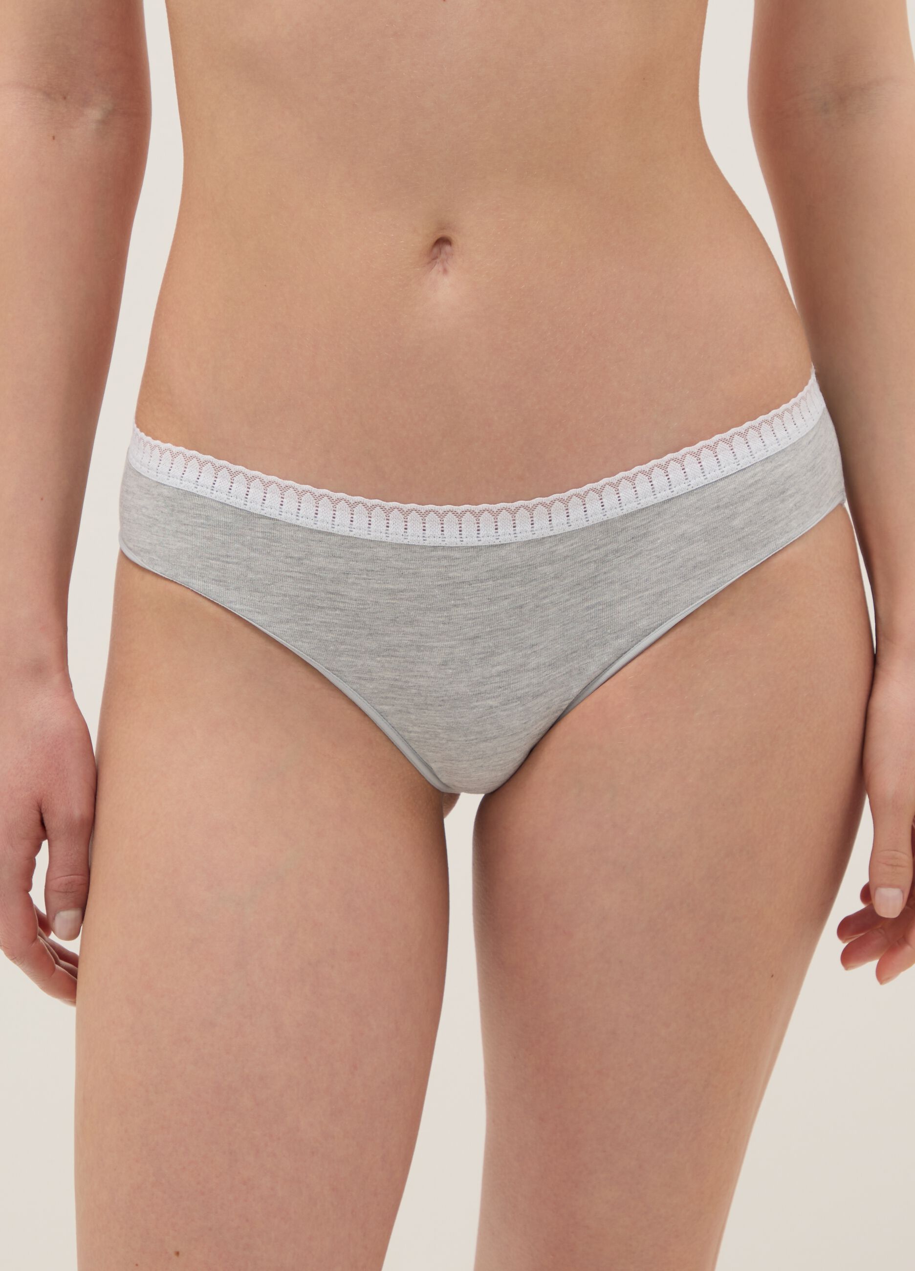 Multicolour cotton blend regular fit twin-pack briefs