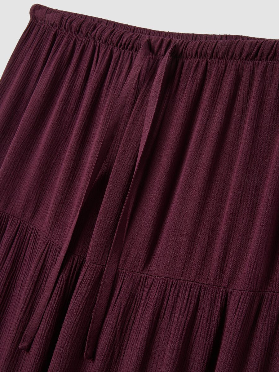 Long purple skirt in pure viscose_5