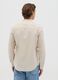 Men&rsquo;s beige cotton and linen shirt with regular fit_3
