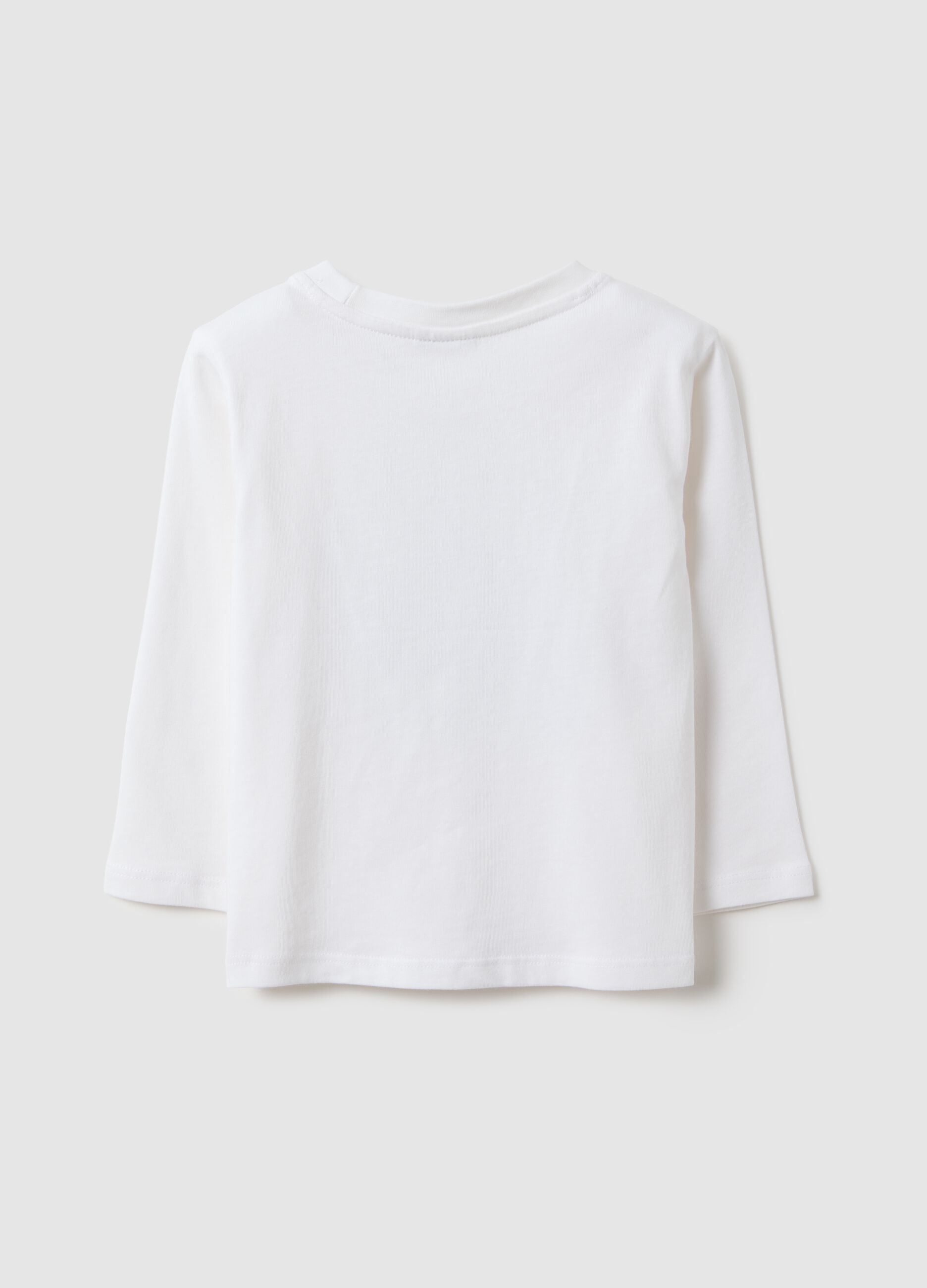 White pure cotton regular fit shirt for baby