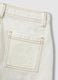 Girls' regular fit pure white cotton shorts_3