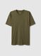 Regular fit green pure cotton t-shirt_4