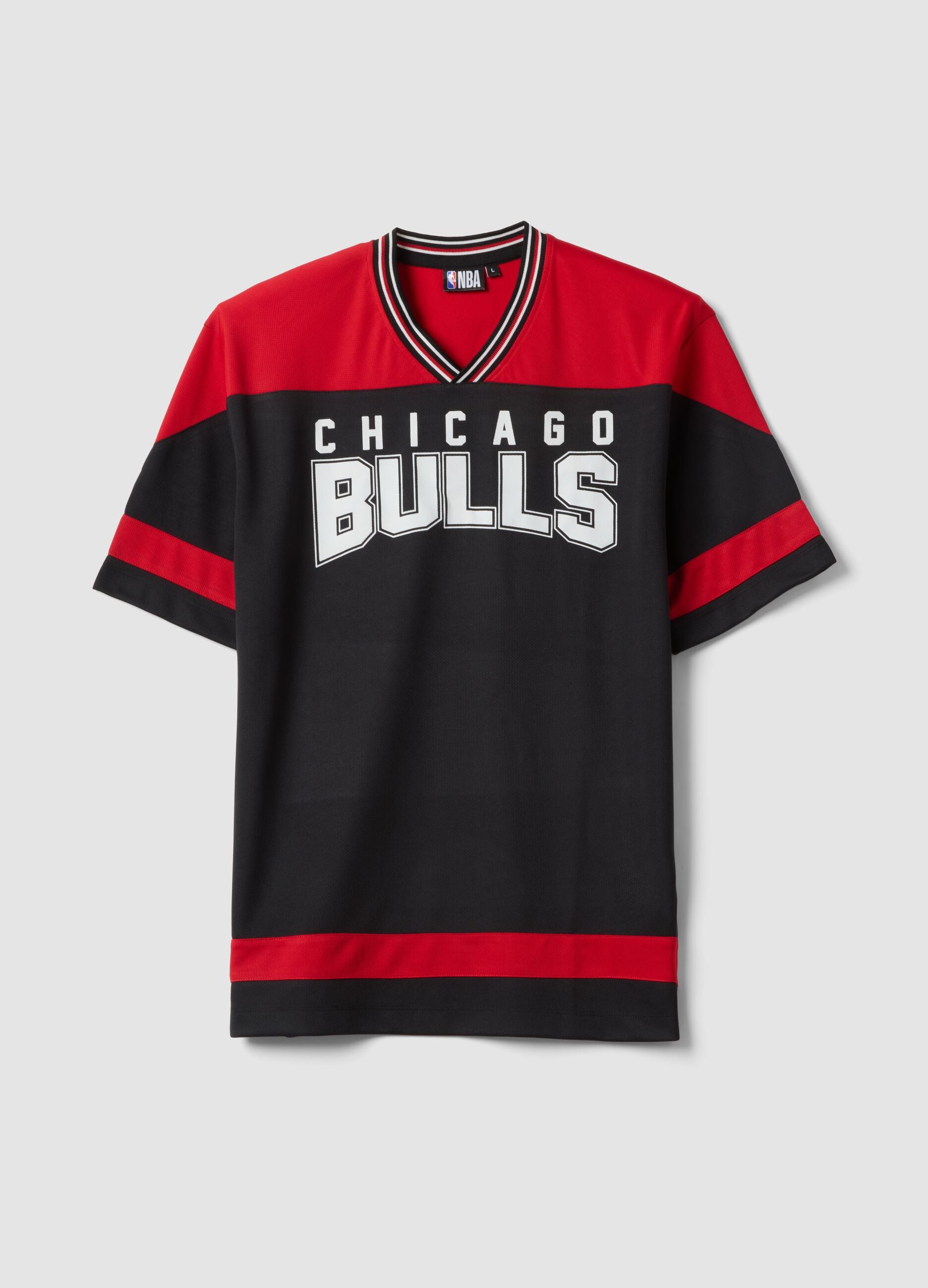 Multicolour pure cotton regular fit Chicago Bulls T-shirt