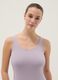 Purple Stretch Cotton Regular Fit Vest_0