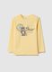 Yellow pure cotton regular fit t-shirt for boys_0