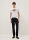 White pure cotton regular fit t-shirt with Hard Rock Cafe logo_1
