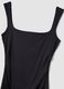 Black fitted dress with square neckline_5