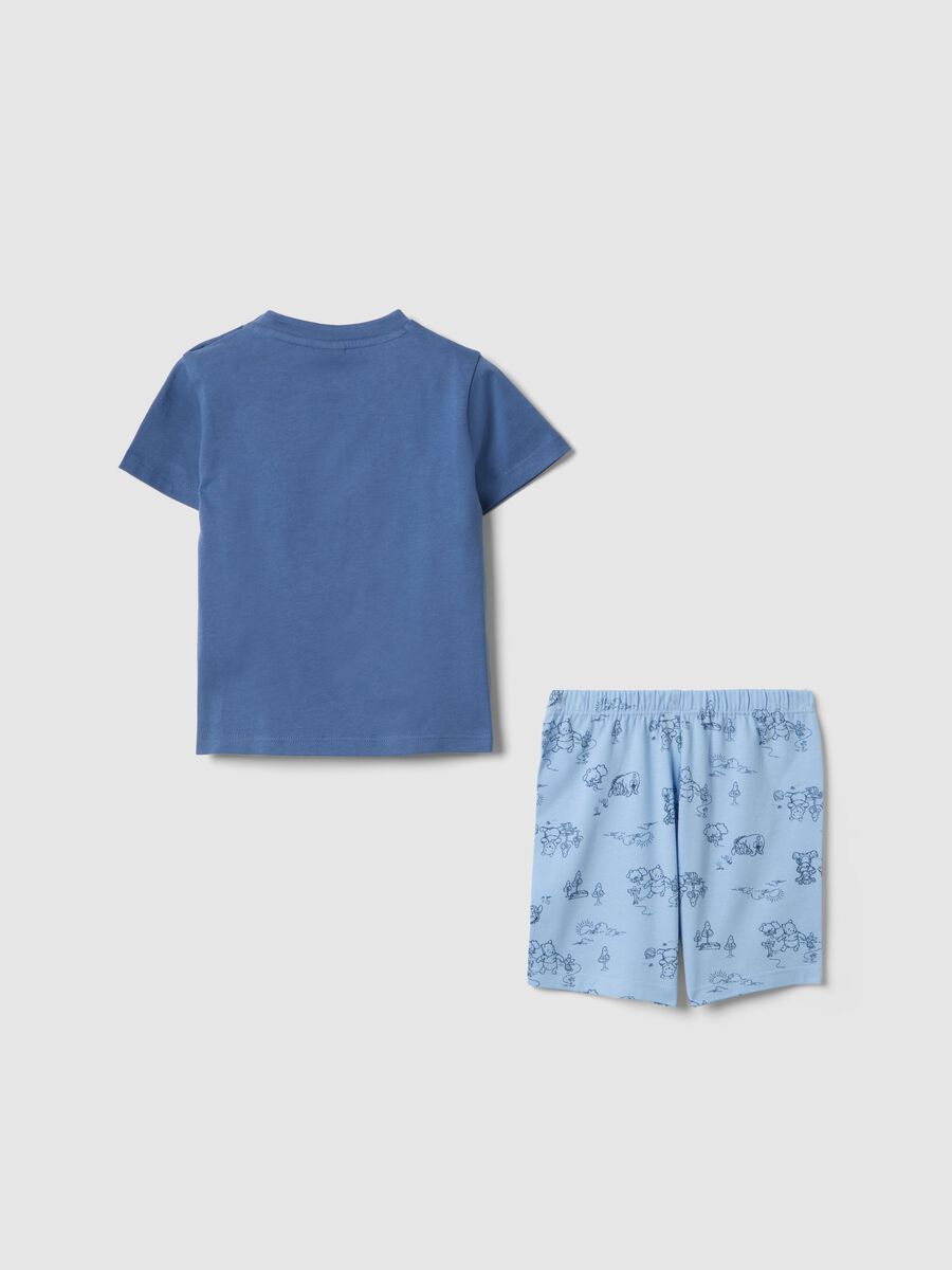Short multicolour cotton pyjamas for babies featuring Winnie-the-Pooh_1