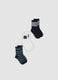 Boys&rsquo; multicolour organic stretch cotton ankle socks, 3-pack_0