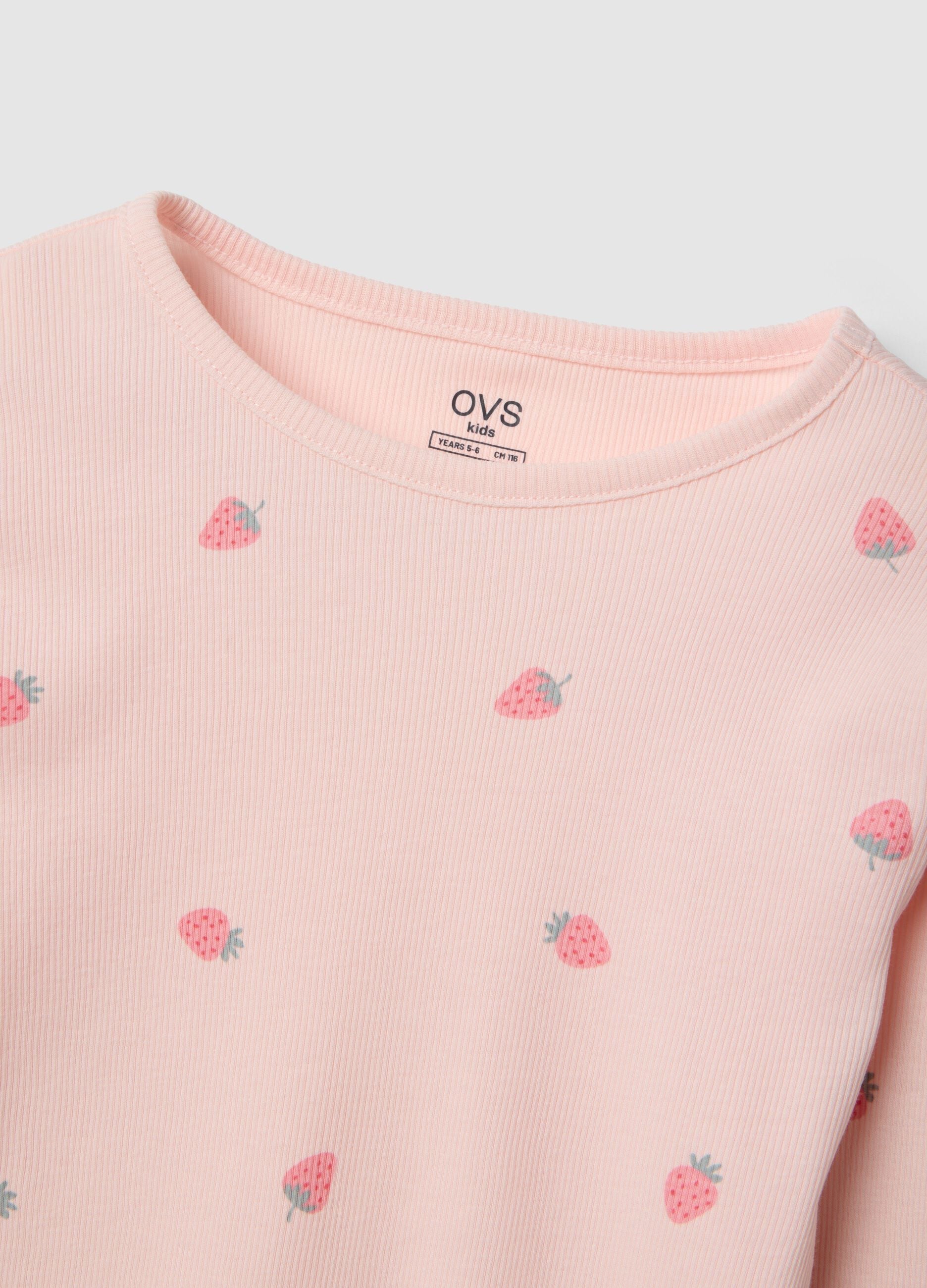 Long Pink Pajamas in Organic Cotton