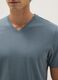 Grey pure cotton T-shirt with regular fit_3