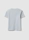 Blue pure cotton oversized fit kids' T-shirt with print_1