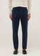 Blue stretch cotton chino trousers in regular fit_1