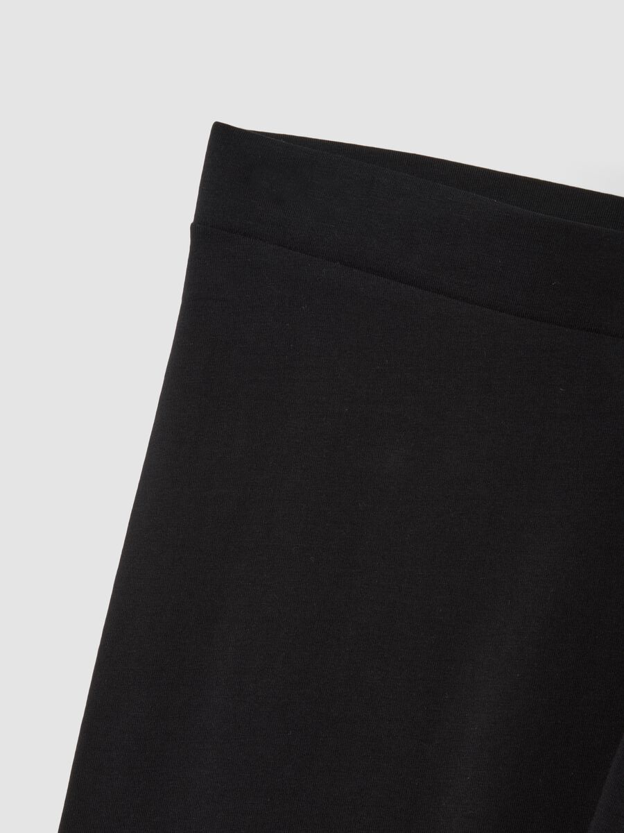 Black stretch cotton leggings_5