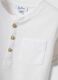 White pure cotton boys' t-shirt with regular fit and pocket_2