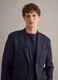 Blue Pure Linen Blazer Regular Fit_3