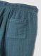 Blue pure cotton children's regular fit trousers_3