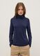 Blue crew neck long sleeve regular fit jumper_1