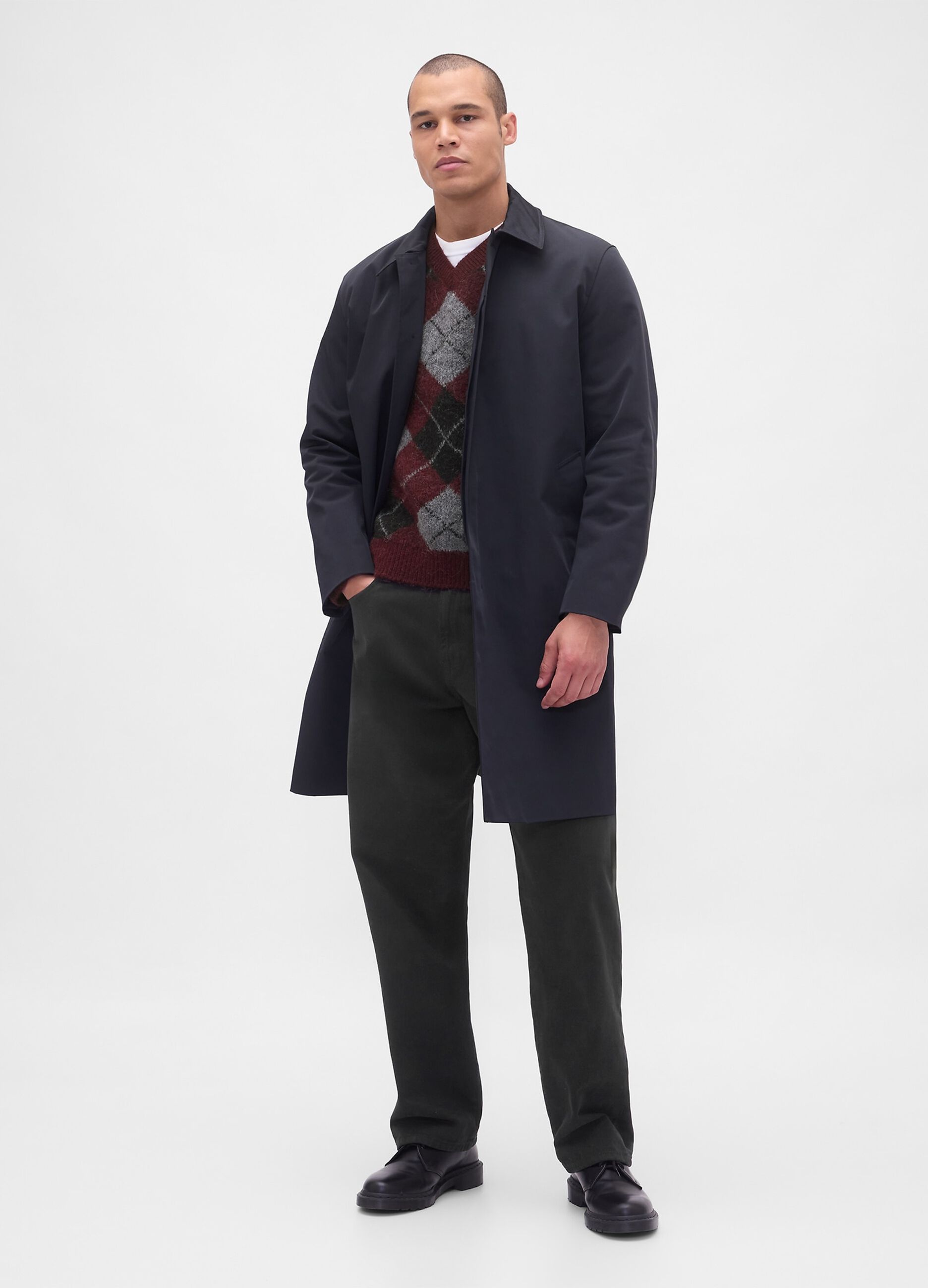 Multicolour pullover in stretch fabric with tartan pattern