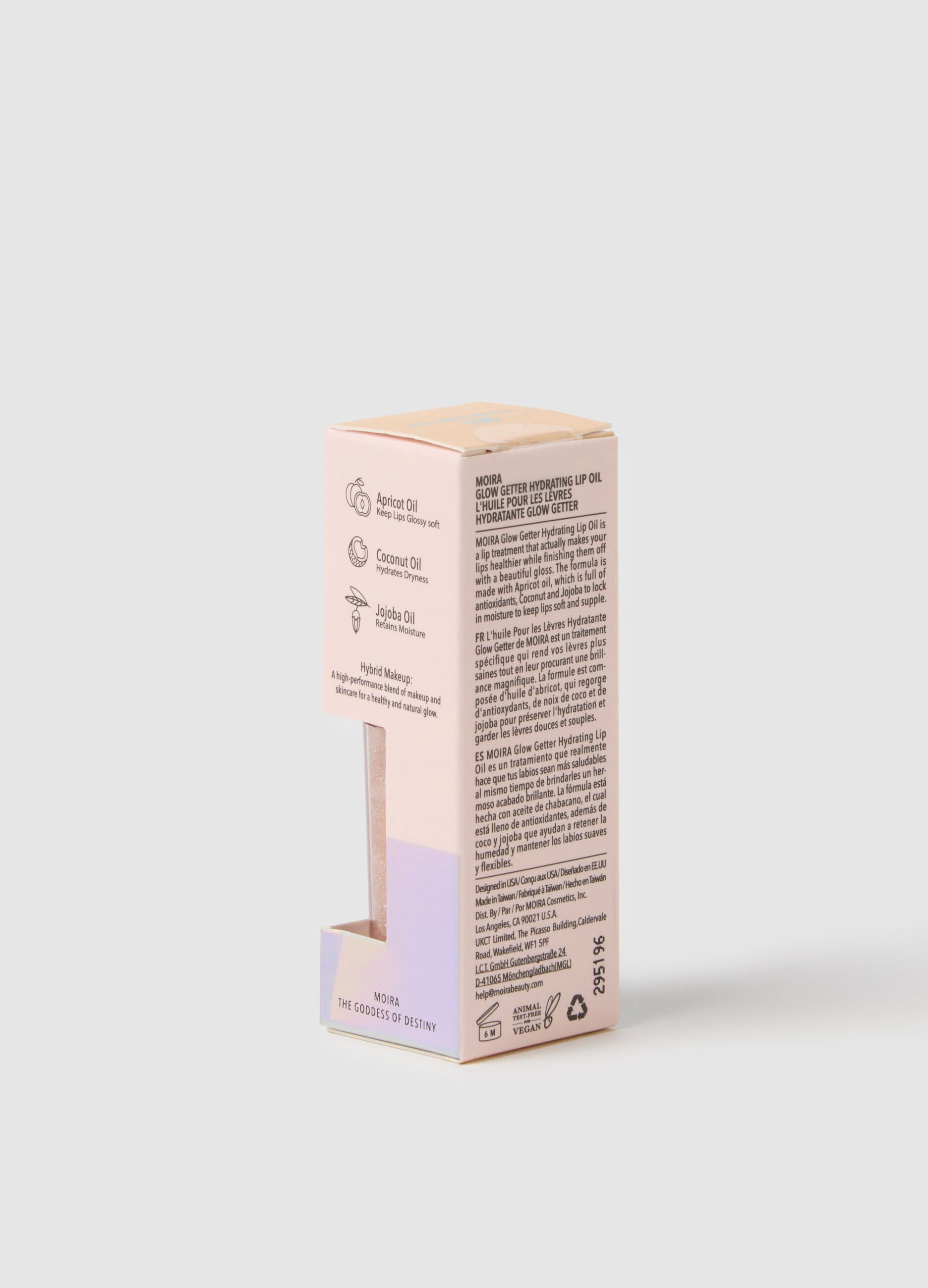 MOIRA GLOW GETTER HYDRATING OIL 003 CHAMPAGNE KISS LIP OIL - Korean makeup