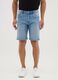 Men&rsquo;s slim-fit light blue denim Bermuda shorts_1