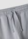 Pantaloni jogger grigi in puro cotone organico con tasche cargo per bambino_3
