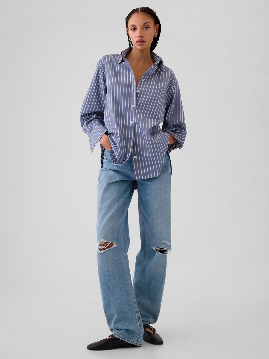 Oversized striped shirt_1