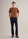 Brown crew neck pure cotton t-shirt relaxed fit_0