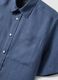 Blue Pure Linen Regular Fit Shirt_5