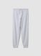 Grey organic cotton jogger trousers_0