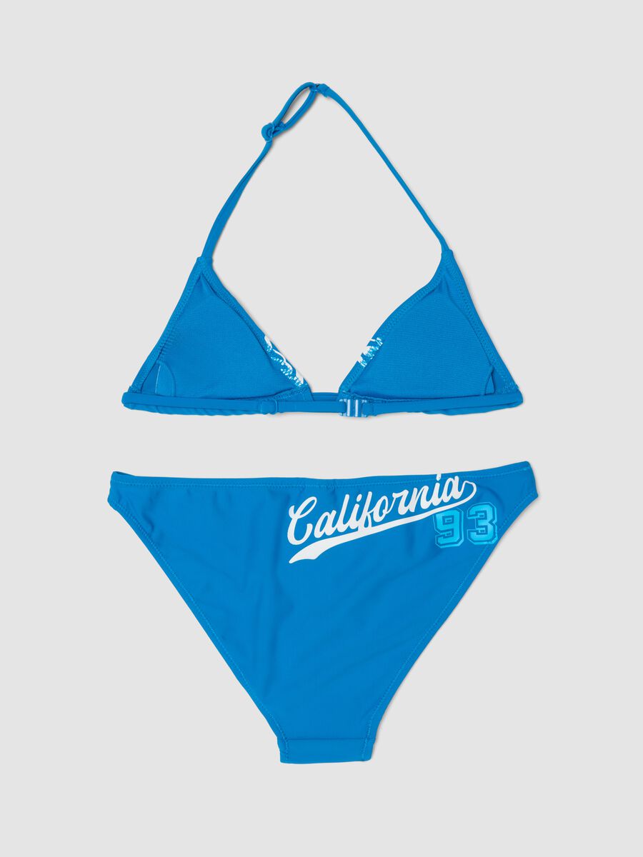 Bikini azzurro in tessuto elasticizzato a triangolo_1