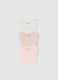 Tripack pure cotton multicolour baby bodysuits with button closure_3