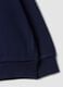 Blue hooded sweatshirt in pure organic cotton with star, regular fit for baby girl_2