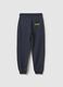 Children's Regular Fit Blue Pure Cotton Joggers_1
