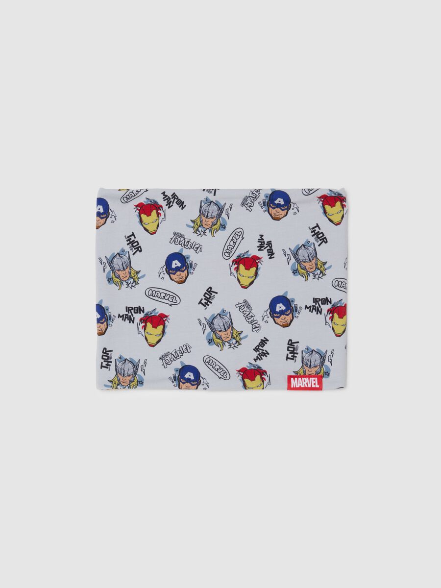 Children's Multicolor Stretch Cotton Neck Warmer with Print_0