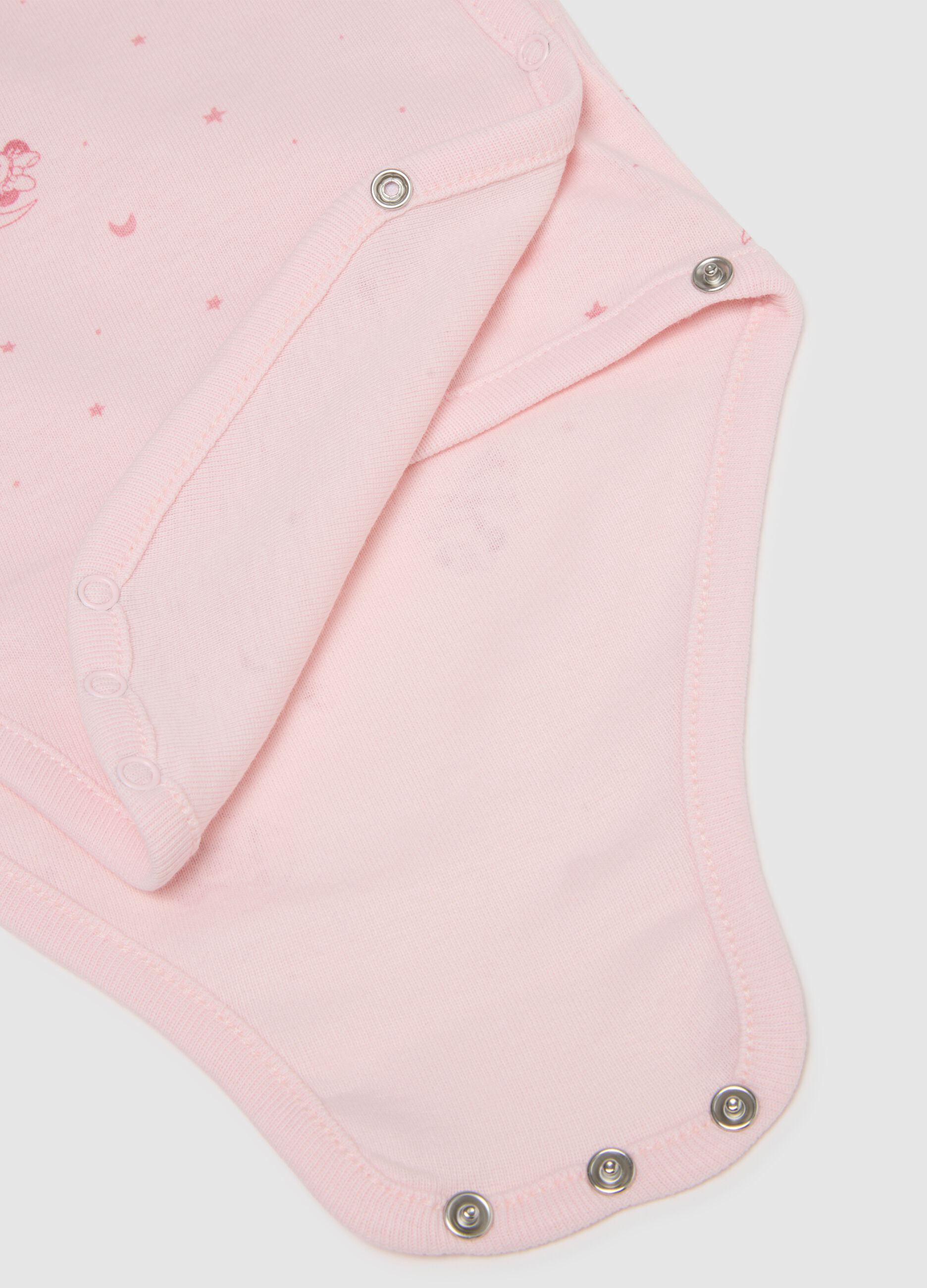 Twin pack bodysuits in pure cotton for baby girls with Disney prints