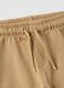 Beige pure cotton shorts for children with a regular fit_2