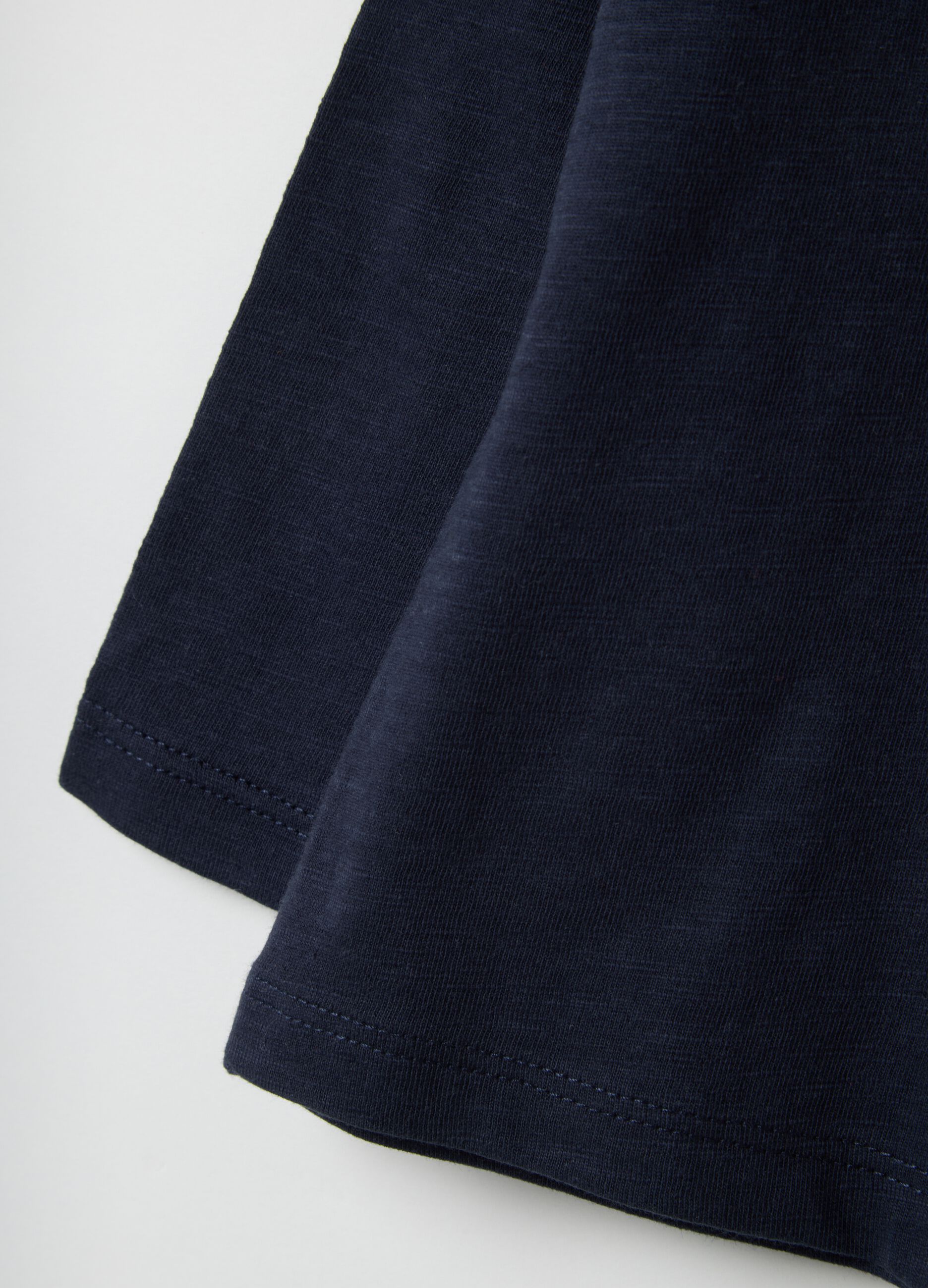 Kids' Blue Pure Cotton Regular Fit T-shirt